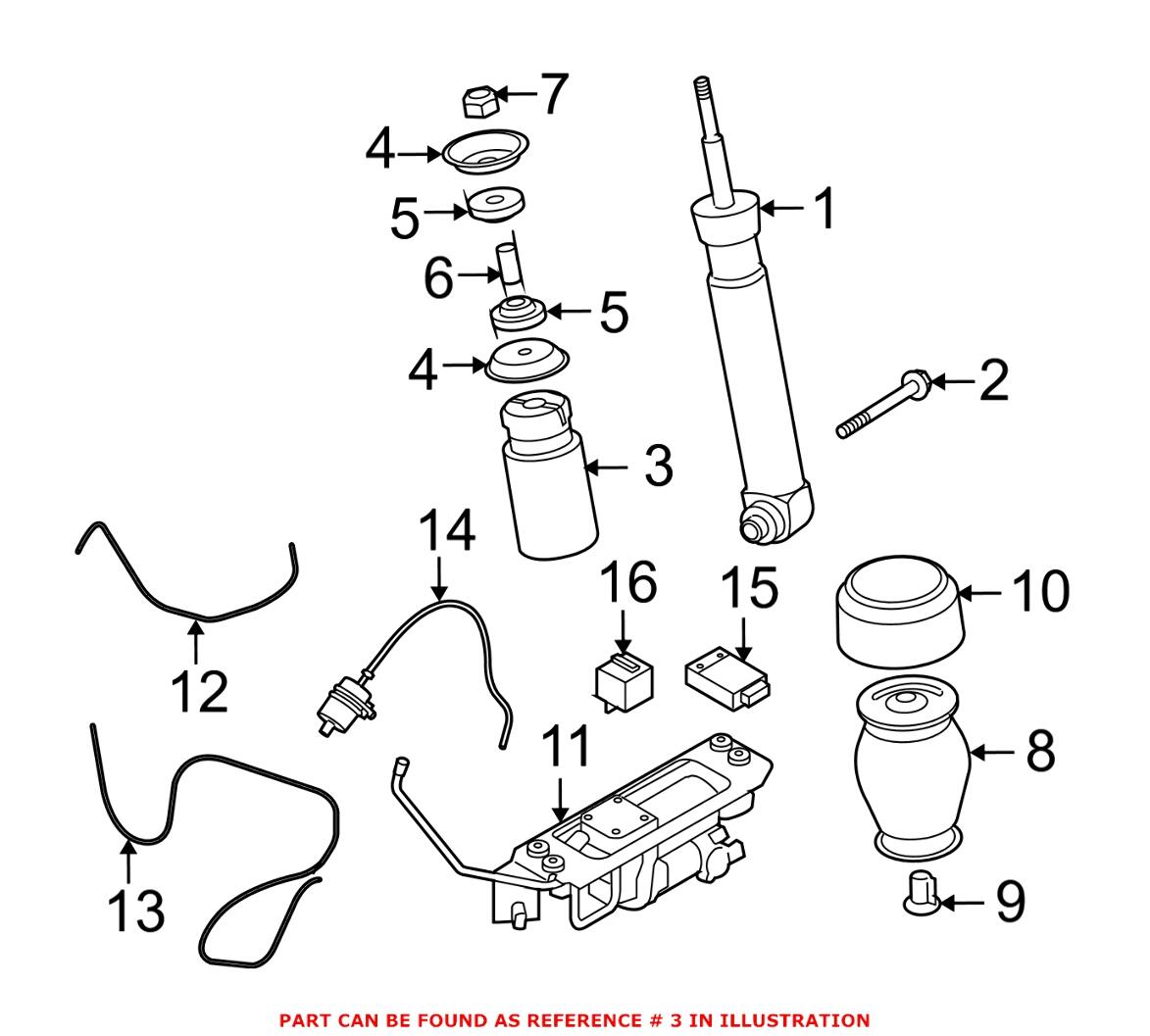 BMW Strut Bump Stop - Rear 33526764268